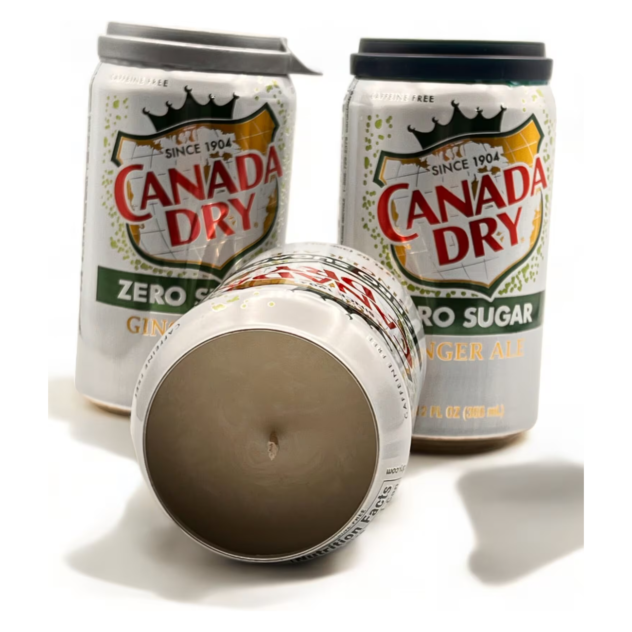 Canada Dry Zero Sugar Ginger Soda Candle | 12 oz Can