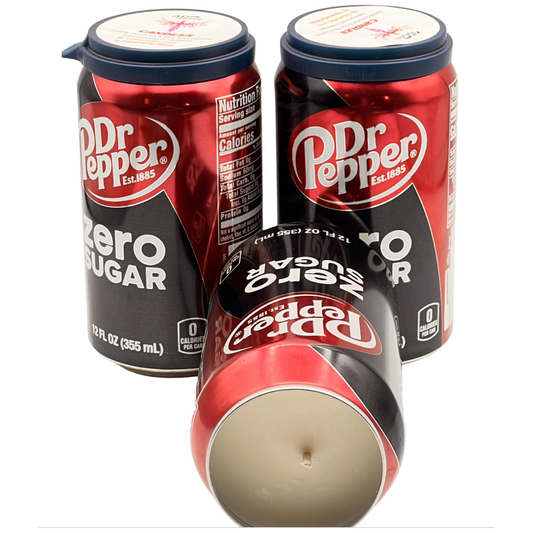 Dr Pepper Zero Sugar Can Candle | Hand Poured Candle | 12 oz Soda-Themed Can Candle