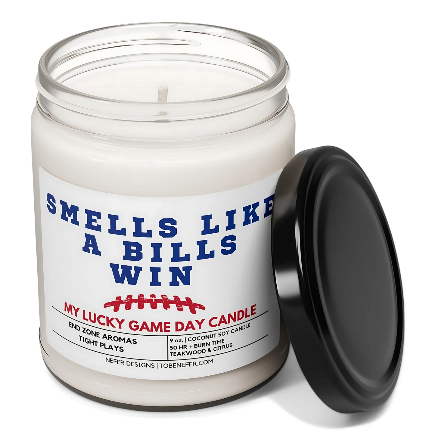 smells like a bills win my lucky game day candle 2 