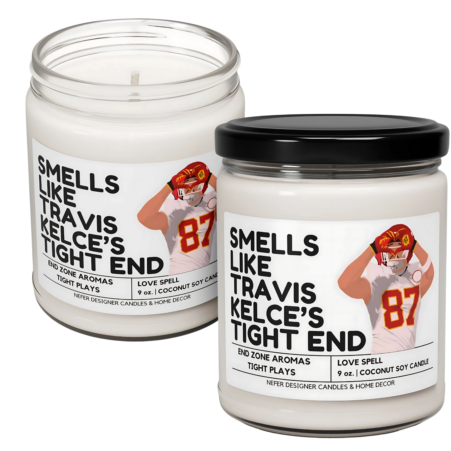 Travis Kelce Tight End Pop Culture Candle  3 