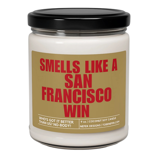 San Francisco Sport Themed Candle gift 