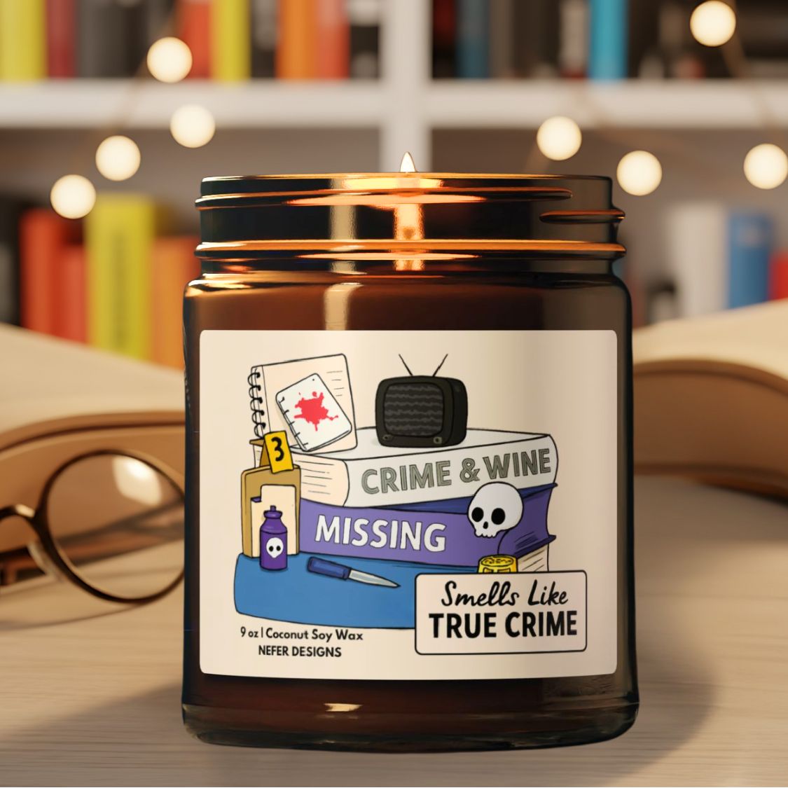 Book Lover Gift | A Mystery Candle for Readers & True Crime Fans
