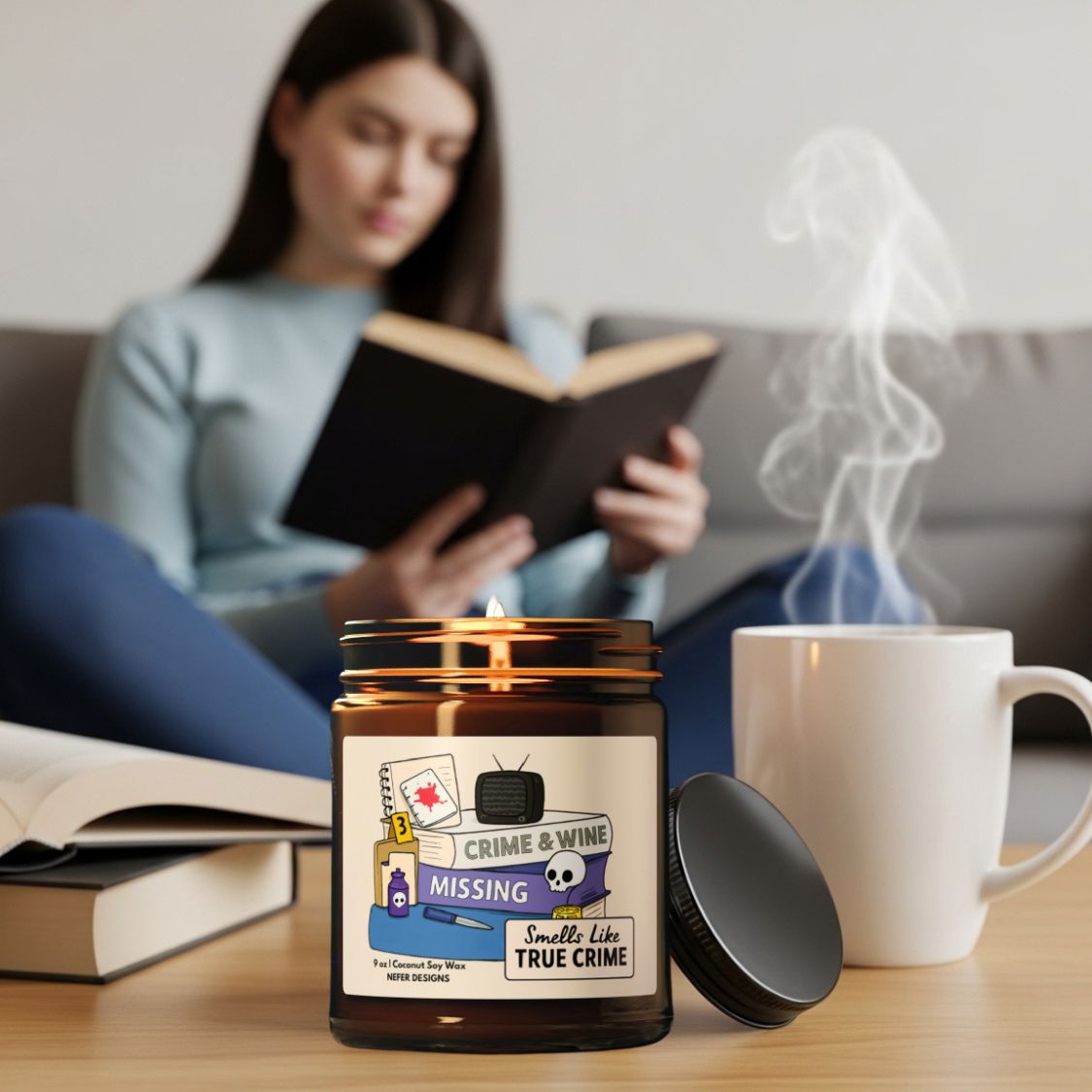 Book Lover Gift | A Mystery Candle for Readers & True Crime Fans