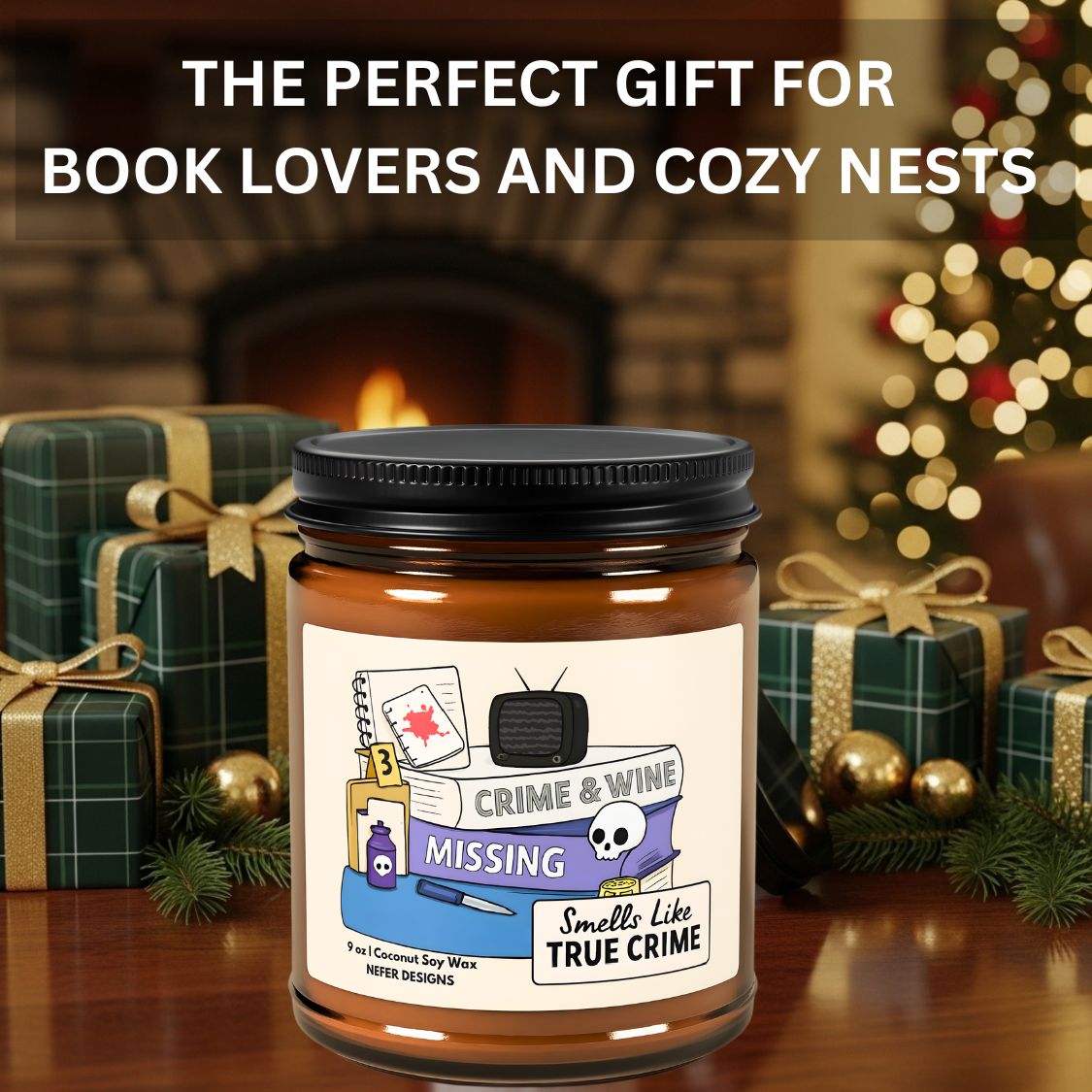 Book Lover Gift | A Mystery Candle for Readers & True Crime Fans