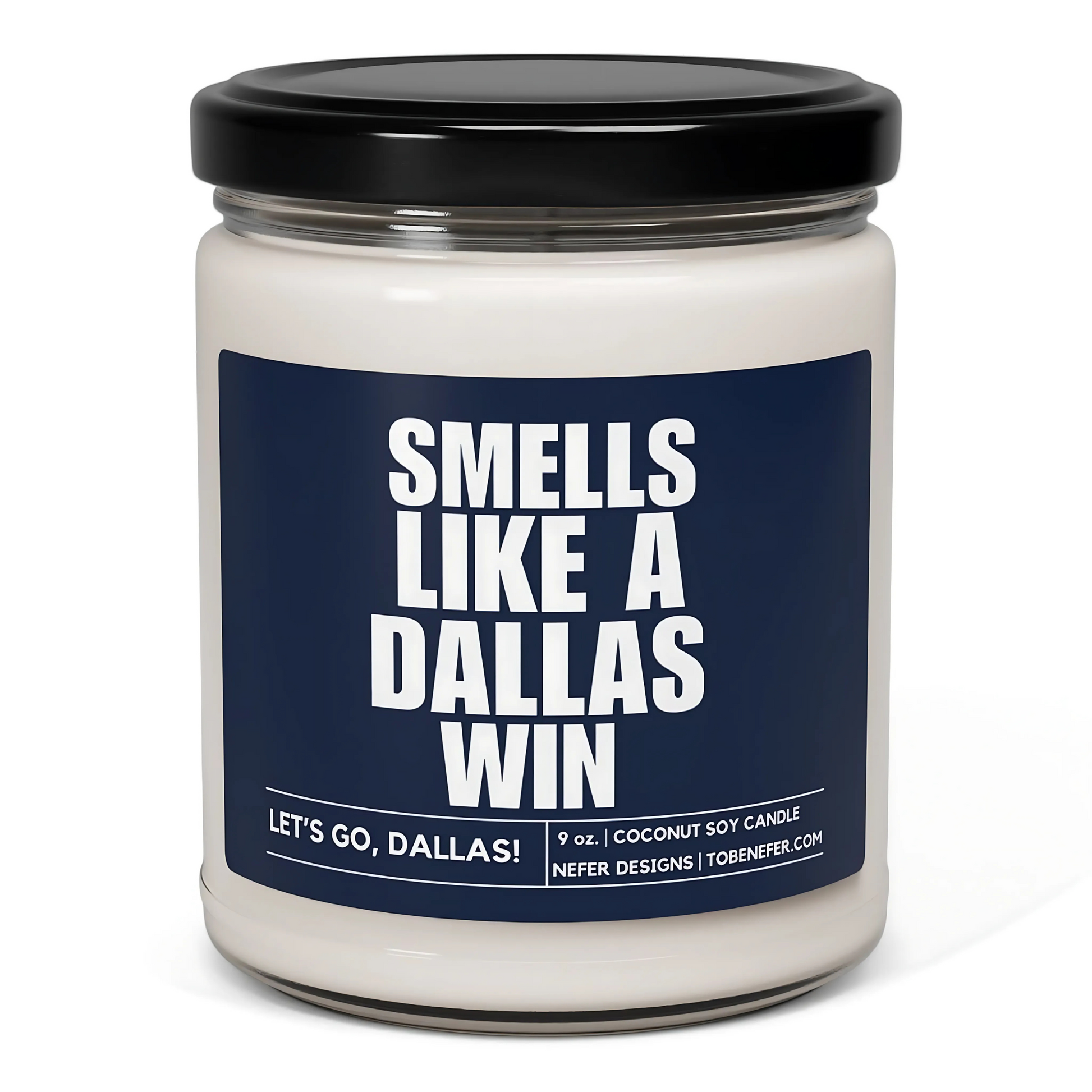 Dallas Cowboys sports fan candle gift 