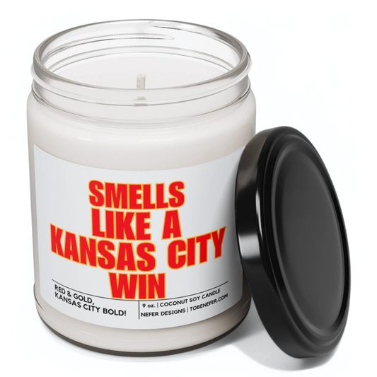 Kansas City Sports Themed Candle Gift 