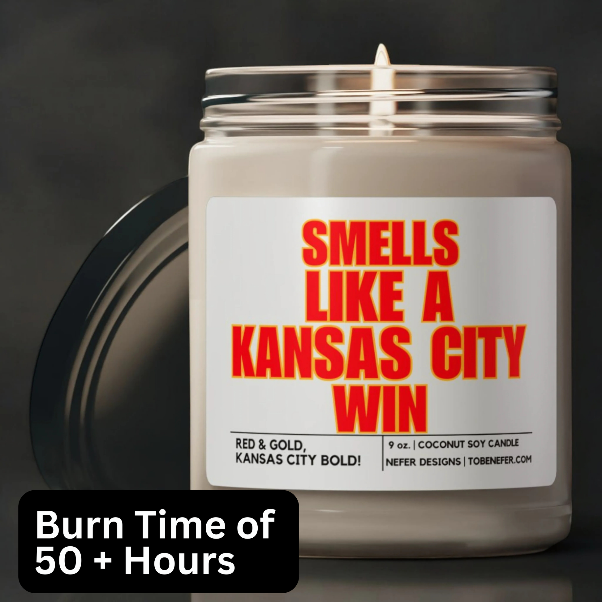 Kansas City Sports Themed Candle Gift 