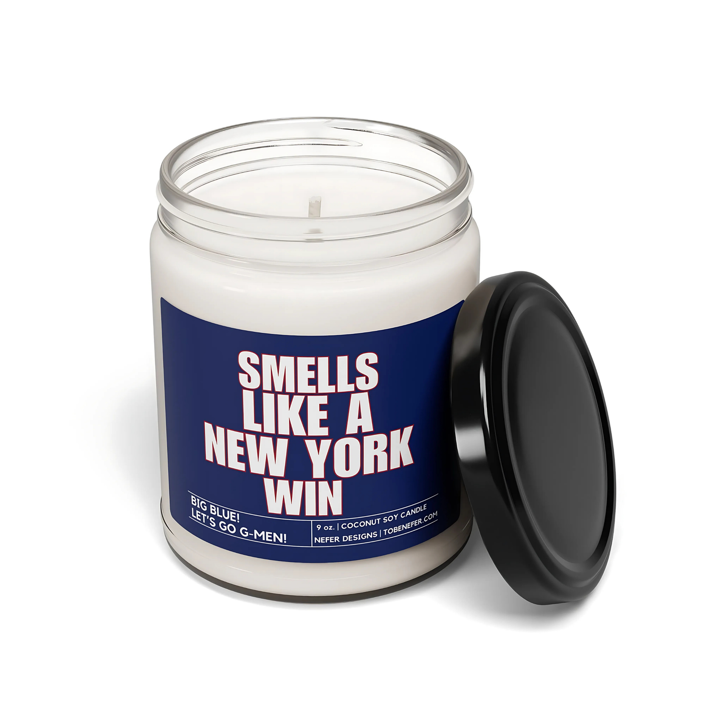 Smells Like a New York Giants Win | Lucky Game Day Sports Themed Soy Candle