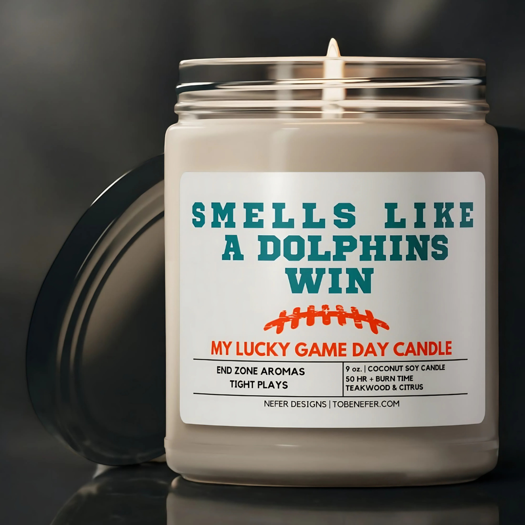 Smellslikeadophinswinmyluckydaygamedaycandle3