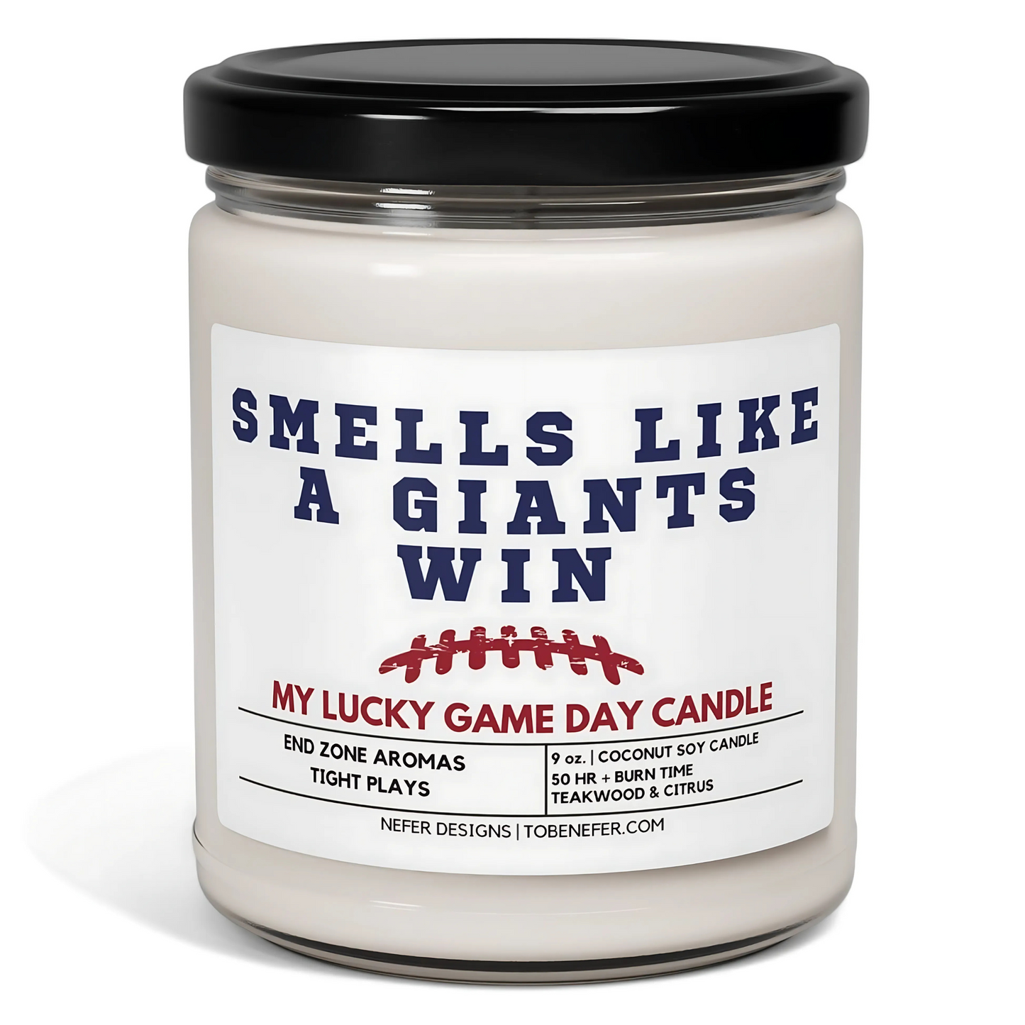 Smellslikeagiantswinmyluckygamedaycandle1