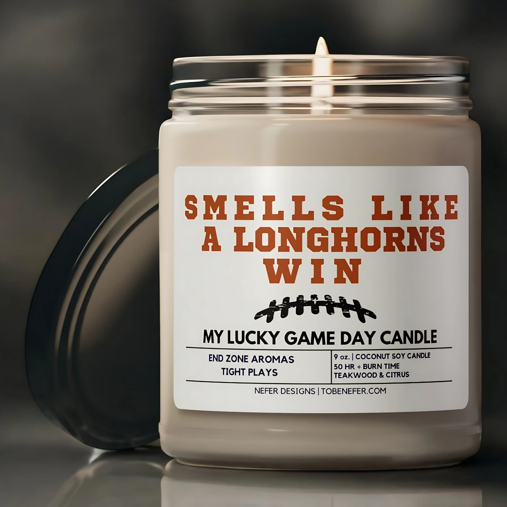 Smellslikealonghornsmyluckygamedaycandle3