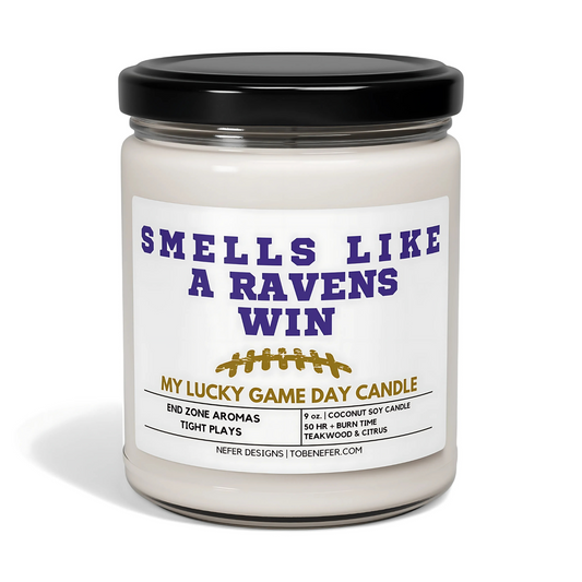 Smells Like a Ravens Win - Maryland Lucky Game Day Candle