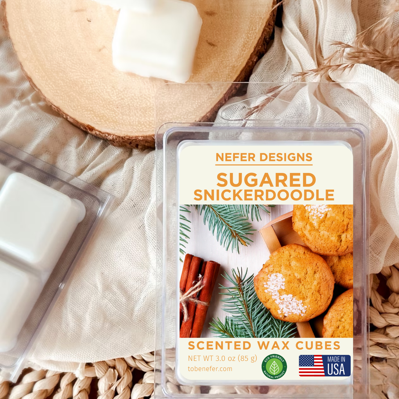 Sugared Snickerdoodle Wax Melts | Organic & Boldly Scented