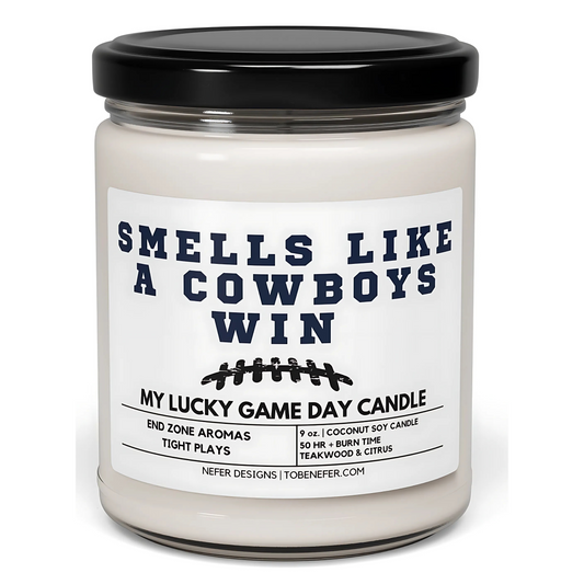 smells like a cowboys win candle 1