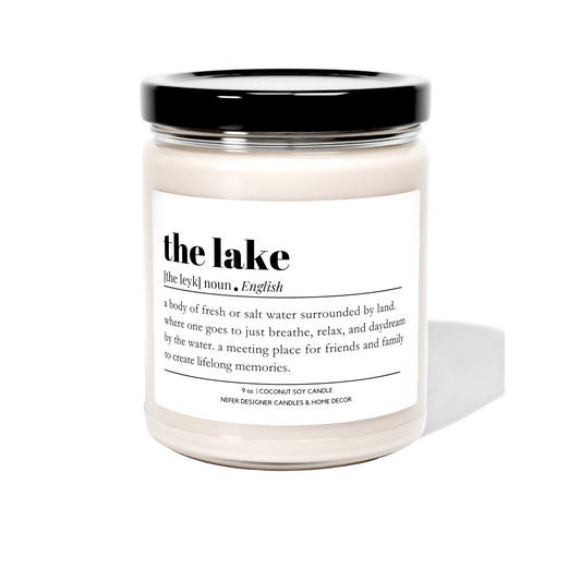 The Lake - Dictionary Definition Candle 