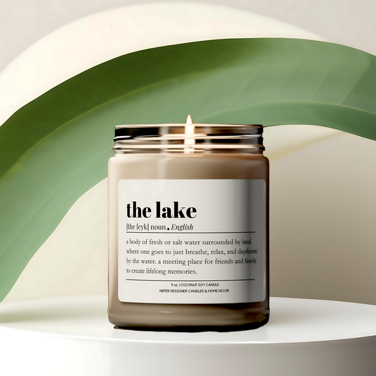 The Lake - Dictionary Definition Candle 