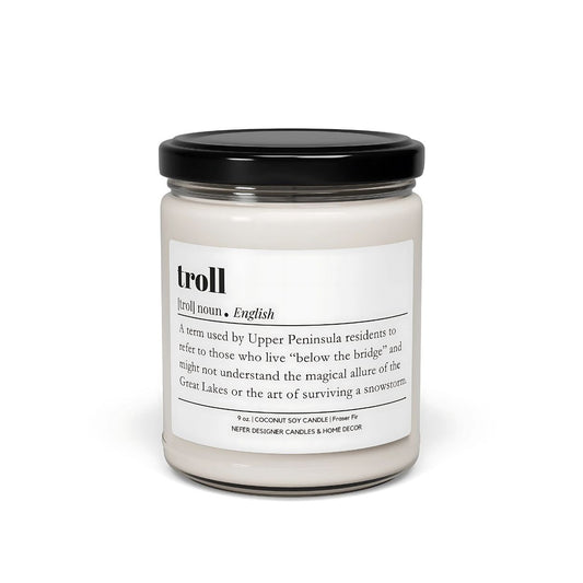 Troll Michigan | Dictionary Definition Candle