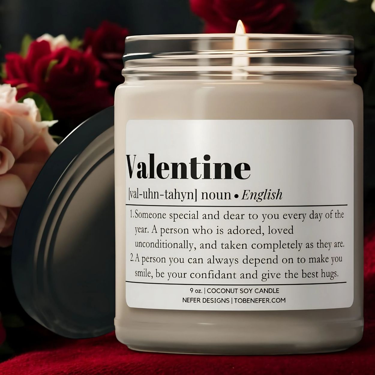 Valentine Love Themed Candle  3 