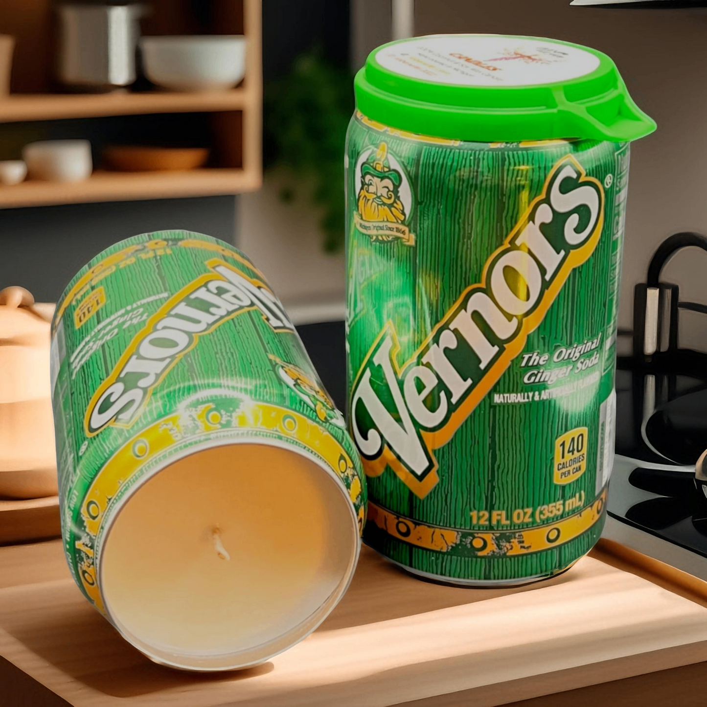 Vernors Ginger Soda Can Candle
