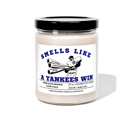 NY Yankees MLB Baseball Candle 