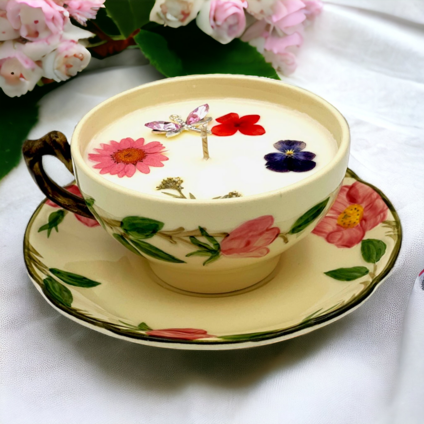 American Franciscan Vintage Teacup Candle