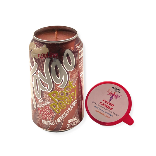 Faygo Root Beer Candle | 12 oz Can