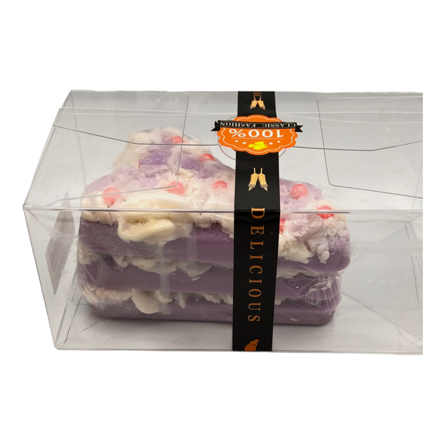 Vanilla & Lavender Cake Slice Candle