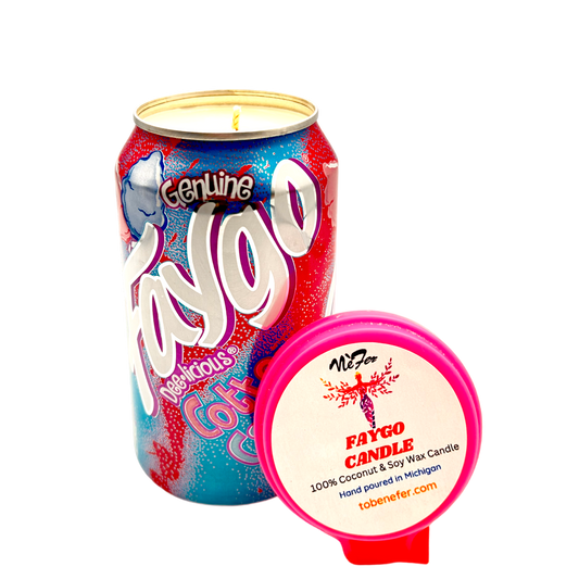 Faygo Cotton Candy Candle | 12 oz Can