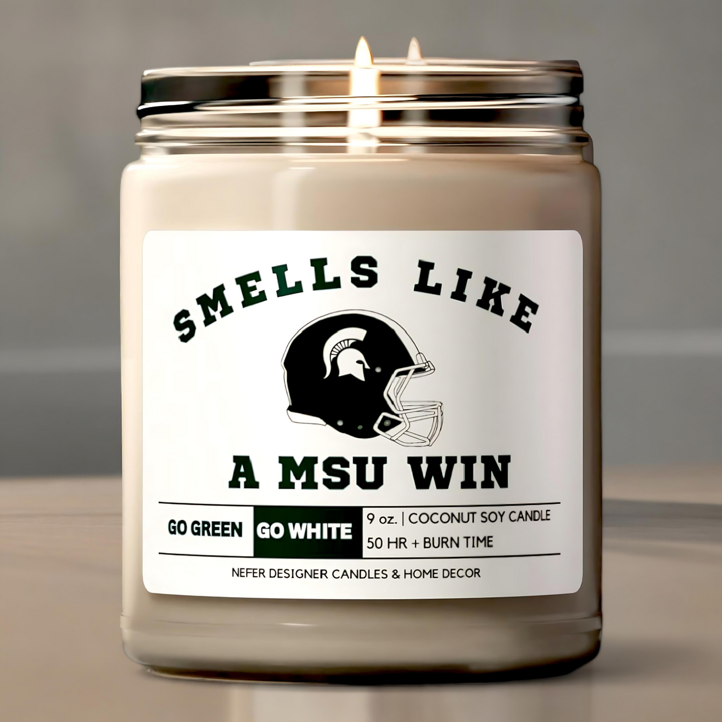 smells like a msu win candle 