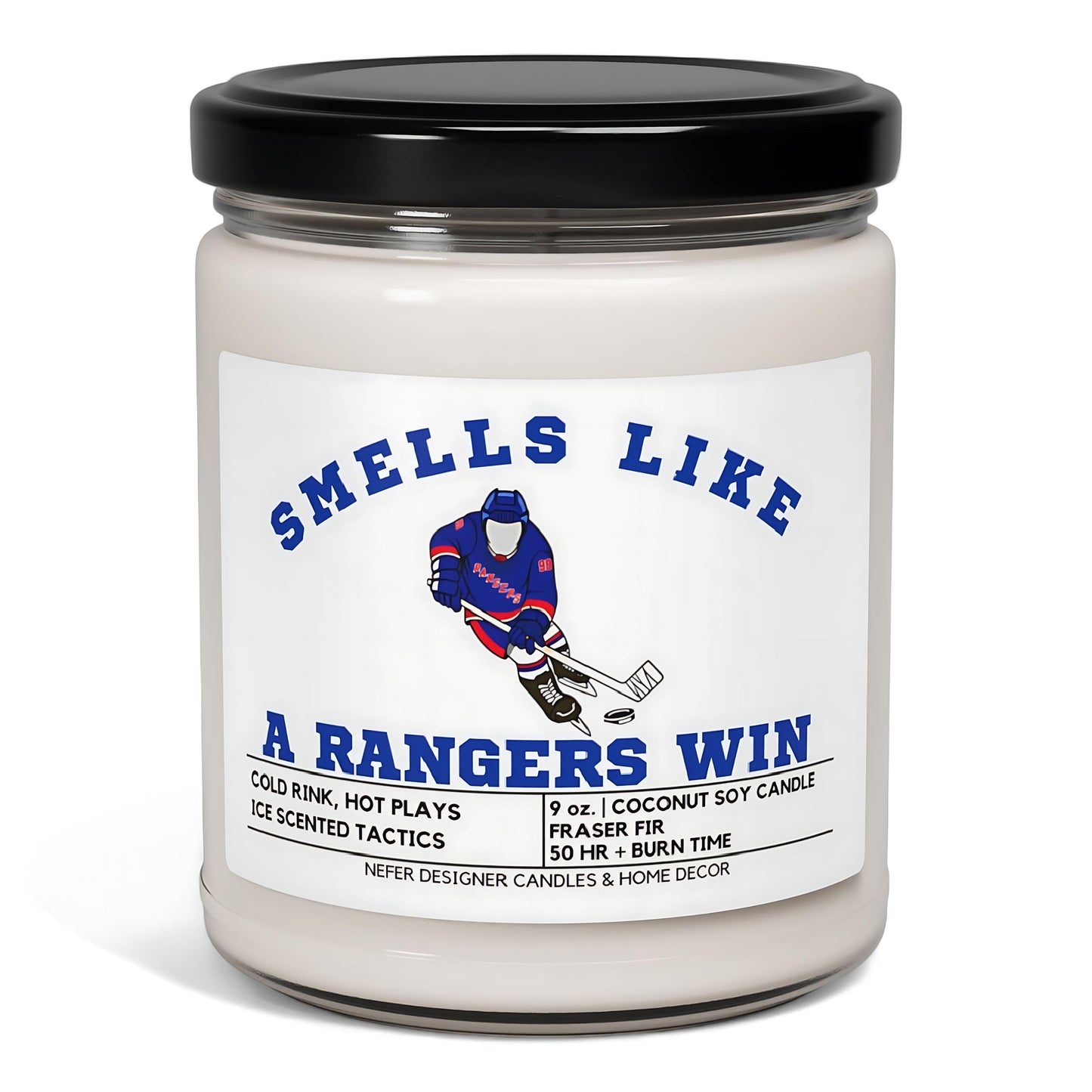 Smells like a new york rangers win candle 