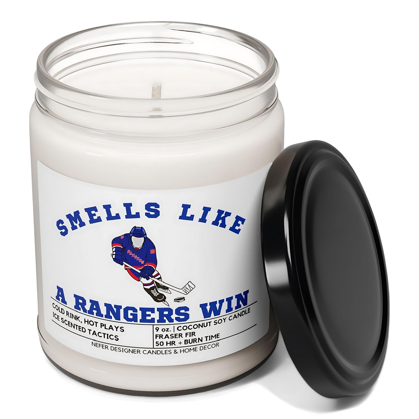 Smells like a new york rangers win candle 