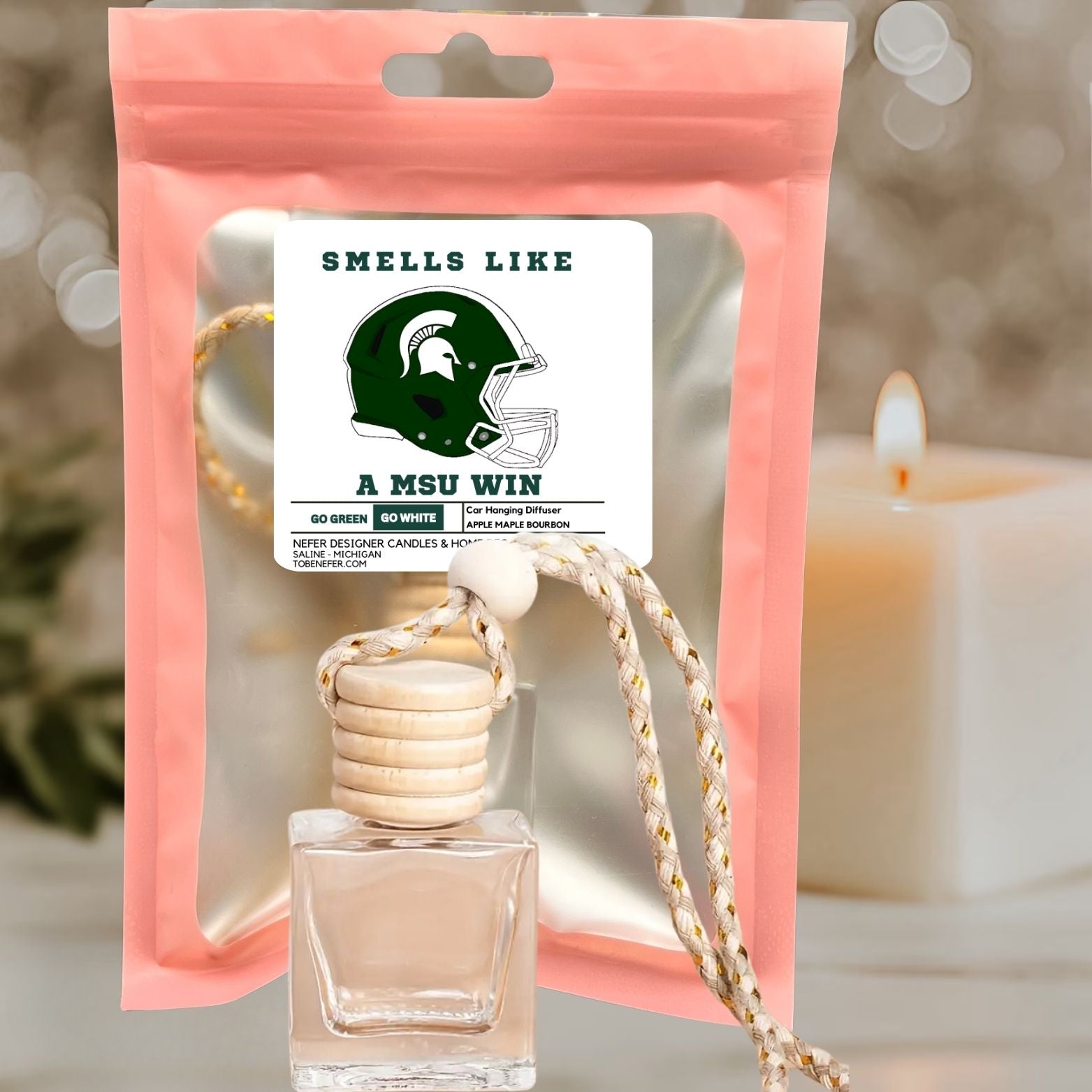 Michigan-Themed Car Freshener | State Scented Diffuser