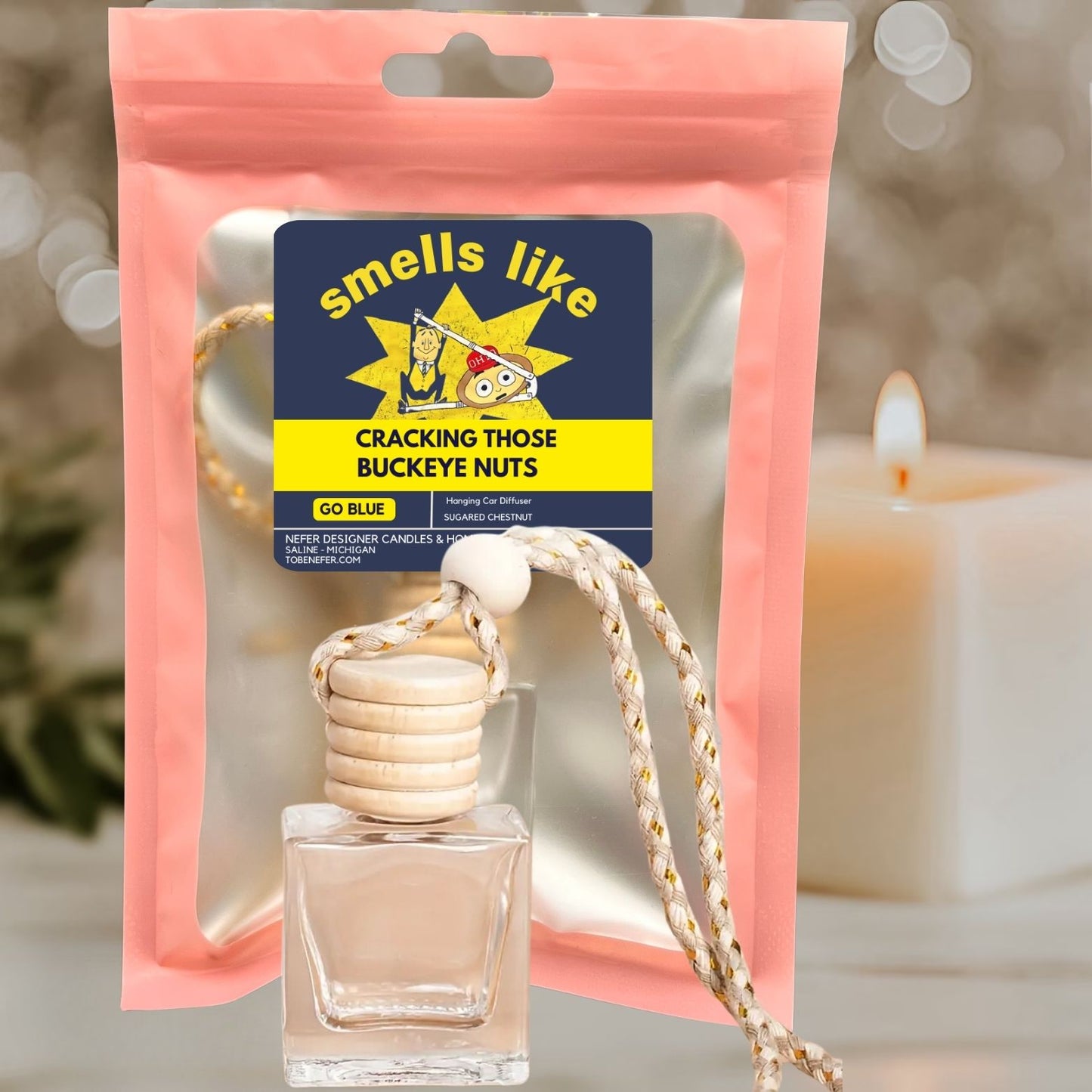 Michigan-Themed Car Freshener | State Scented Diffuser
