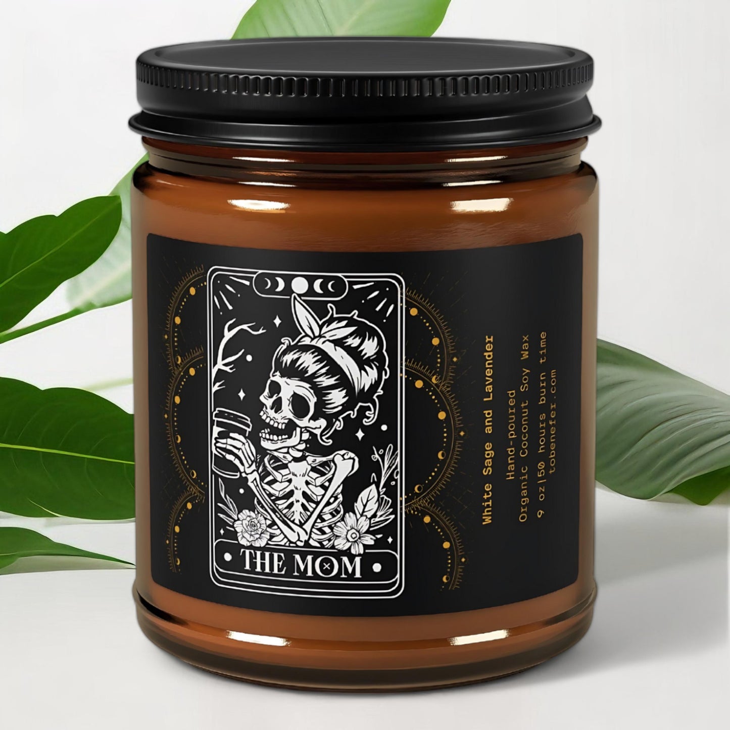 the mom tarot card candle