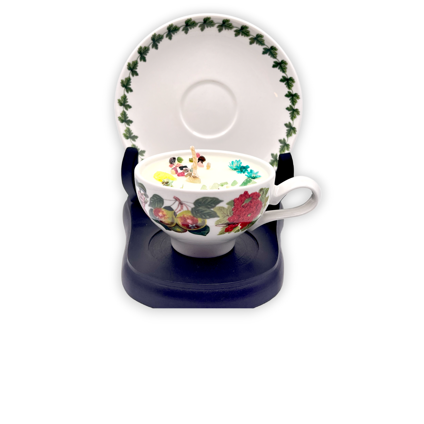British Portmeirion Pomona Vintage Teacup Candle