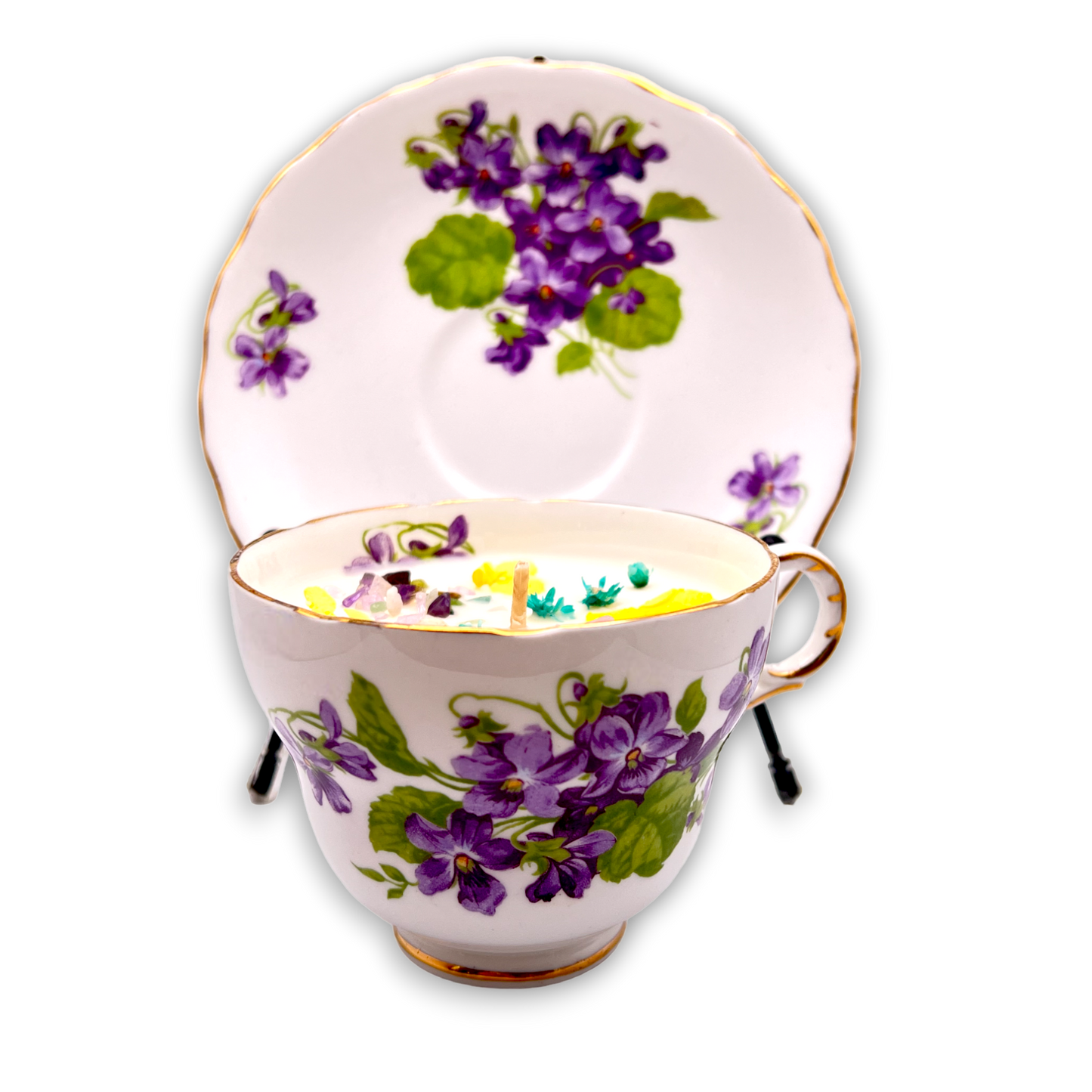 British Melba Vintage Teacup Candle