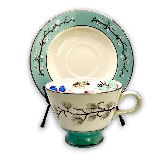 American Homer Laughlin Vintage Teacup Candle