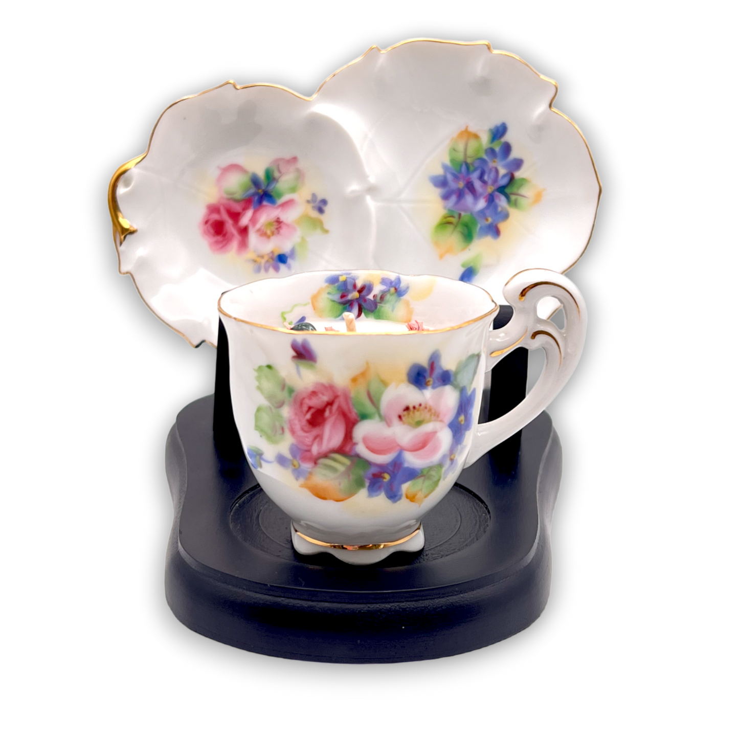 Japanese Floral Vintage Teacup Candle