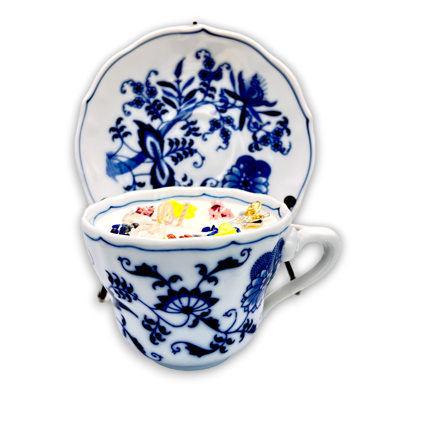 Japanese Blue Danube Vintage Teacup Candle