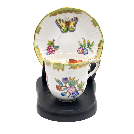Herend Queen Victoria After Dinner Vintage Teacup Candle