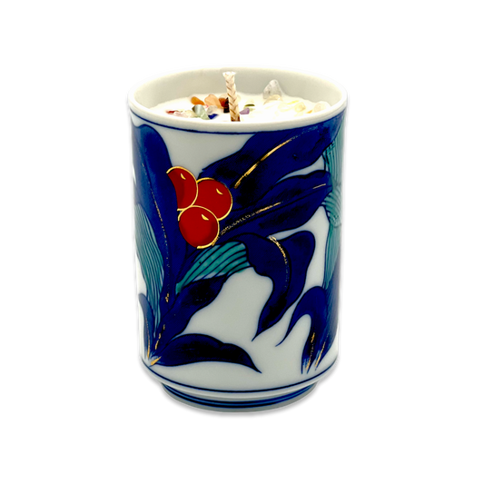 Japanese Ko-Imari Style Vintage Teacup Candle