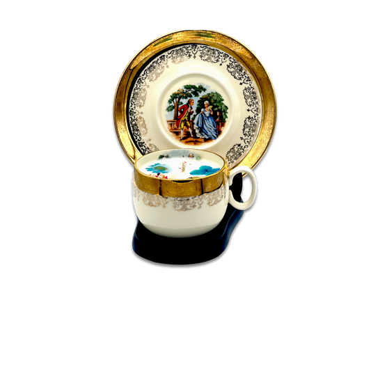 “George and Martha” Sabin Vintage Teacup Candle