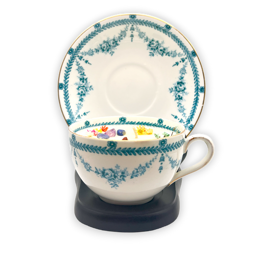British Alertsons Rajah Vintage Teacup Candle